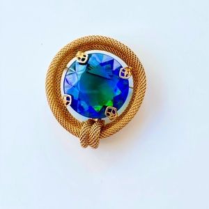 1960's Blue & Green Brooche